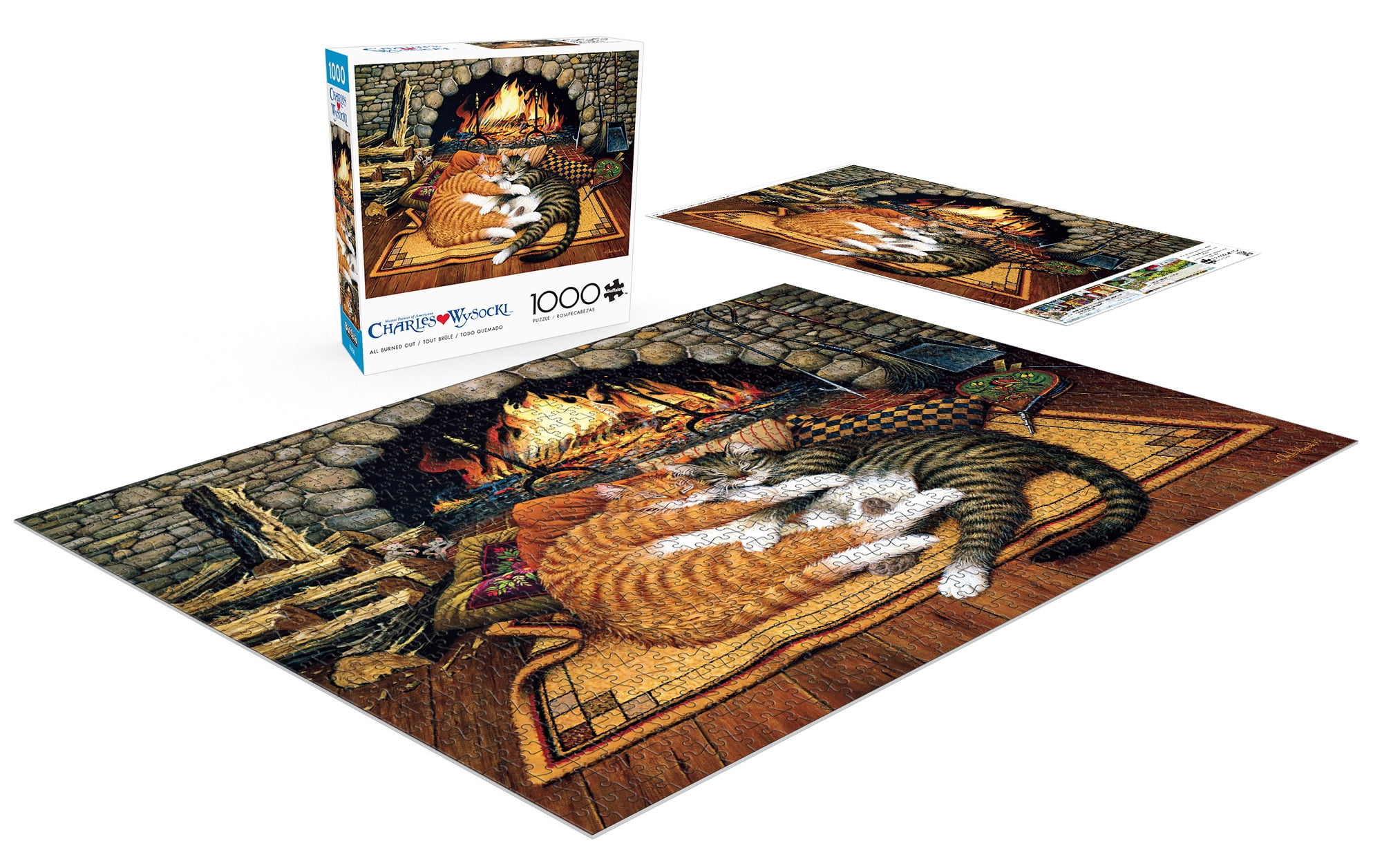 Buffalo Games All Burned Out 1000-Piece 26.75 x 19.75-Inch Interlocking Jigsaw Puzzle for Adults Ages 14+