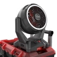 thumbnail image 3 of Hyper Tough Hyper Stack Dual-Power Jobsite Fan with Ring Light, Cordless or AC Powered, Adjustable Head, Black, 3 of 11