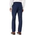 thumbnail image 6 of Adam Baker by Caravelli Men's 613781 Single Breasted Stretch Slim Fit Stretch 2-Button Vested Suit Set - Indigo - 48R, 6 of 7