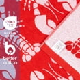 thumbnail image 4 of Mainstays Patriotic Cotton Blend Beach Towel, 36 x 72 in, Red Lobster, 4 of 7