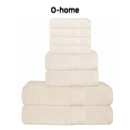 

Ultra Soft 8-Piece Towel Set - 100% Pure Ringspun Cotton
