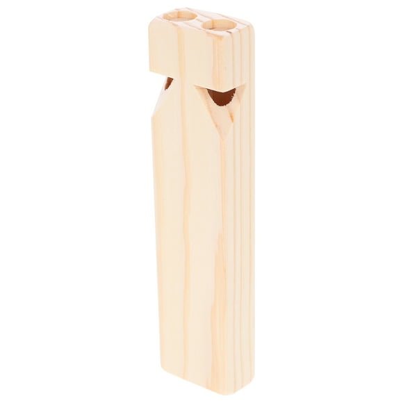 Solid Wood Train Whistle Kids Noisemaker Instrument Toy Blank Wooden Whistle Toy