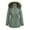 Army Green, variant on Fashion Plus Size Jackets for Womens Winter Warm Solid Color Zipper Long Sleeve Hooded Pocket Sweater Coat Jacket