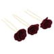 thumbnail image 1 of 3 x Nupcial Rosa Flor Pinza Decoración para el Cabello Headwear Joyería Novia Vino rojo, 1 of 9