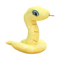 BAELLERT Simulated Snake Plush Doll Stuffed Animal Toy Sequin Home Decor Pillow Multicolour Funny Snake Doll for Girls Boys Birthday Gifts