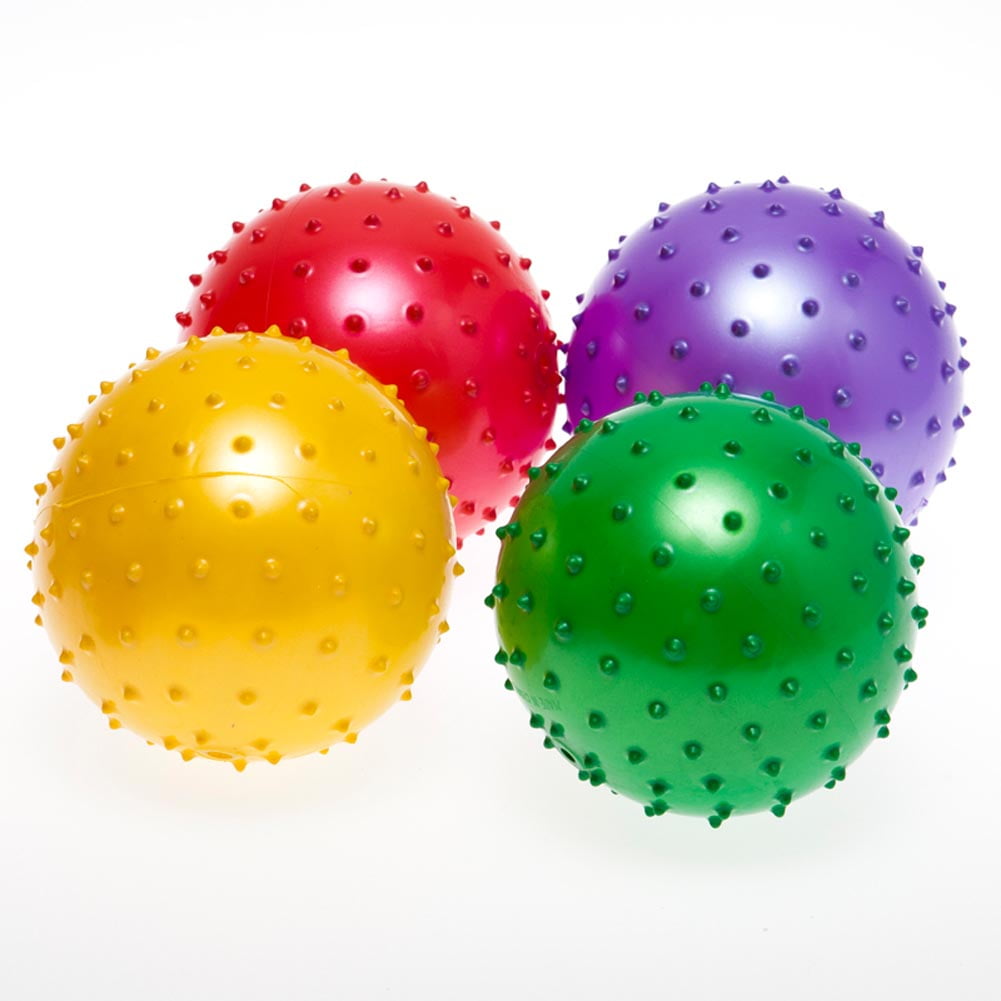 5 Knobby Bouncy Massage Ball Balls 5-6" Party Favors Game Sensory Therapy Autism 