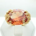 thumbnail image 2 of Hitanshu Jewels Fashion 14k Yellow Gold Plated Birthstones CZ Cocktail Ring for Women, 2 of 5