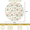 thumbnail image 3 of Pioneer Flower Floral Print Pattern Round Tablecloth 60 X 60 Inch, Wrinkle Resistant Wipeable Table Cloth for Kitchen Dining Picnic Patio Party, 3 of 6