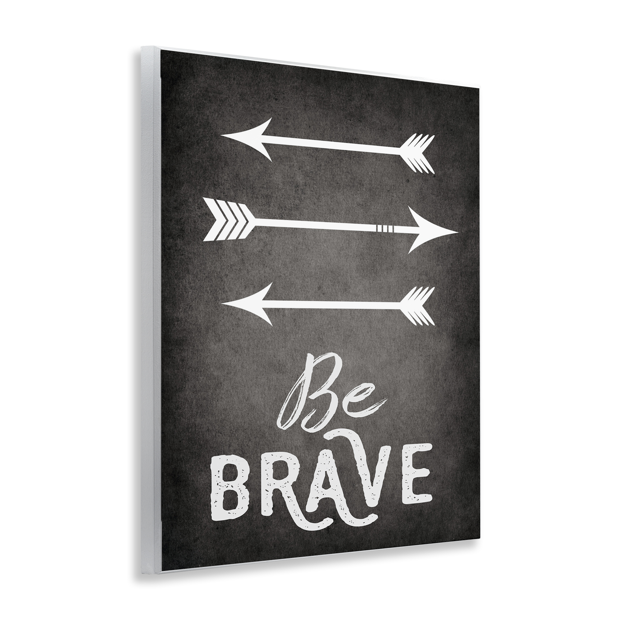 Stupell Industries Be Brave Arrows Typography Painting Unframed Art Print Wall Art, 11 x 14