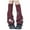 Wine, variant on HNMKIU Japanese Gothic Knit Leg Warmers Winter Knee High Socks and Ankle Gaiters White,One Size