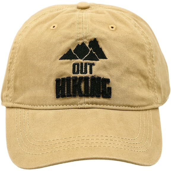 Pavilion - Out Hiking - One-Size-Fits-Most Adjustable Baseball Hat For Outdoorsy Woodsy Hiking Camping Mountain Men Women Hike Gift