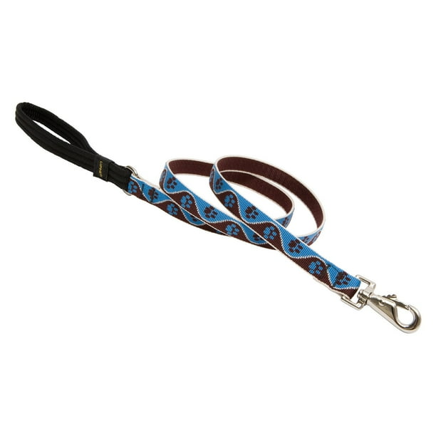 Lupine Collars and Leads 34507 3/4" x 4' Muddy Paws Design Dog Lead