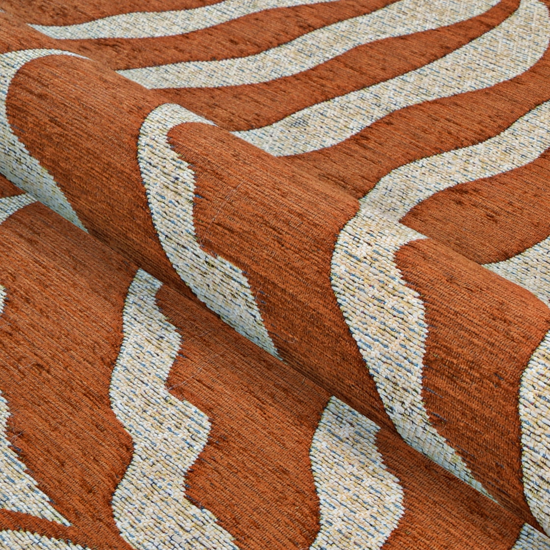 Couristan Castille Fiore 5'3" x 7'6" Terra and Cotta Outdoor Rug