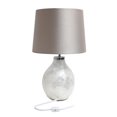thumbnail image 3 of Simple Designs 1 Light Pearl Table Lamp with Fabric Shade, 3 of 5