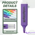 thumbnail image 3 of Uxcell Highlighter Pen, 4 Pack Water Based Broad Tip Writing Marker Pens Cute Pastel Colored Highlighter Studying Supplies for Office Home Daily Use, H5821 Purple, 3 of 6