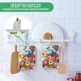 thumbnail image 4 of Yayeee Pot Holders Kitchen Heat Resistant with Pocket 7"x9.8" Cotton Oven Cooking Hot Pads, Blue Floral Tomatoes, 4 of 7
