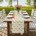 thumbnail image 4 of Table Runners 70 Inches Long Dress Scarves, Yellow Flower Pattern Farmhouse Coffee/Dining/Kitchen Table Decor, Holiday Table Runner, Vintage Botanical Floral Simple Yellow 13x70 Inch, 4 of 9