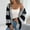 01 Gray, variant on Awdenio Lightweight Cardigans for Women Long Sleeve V Neck Plaid Knit Cardigan Warm Drop Shoulder Sweater Coat