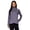 Grape, variant on RBX Active Women's Zip Mock Neck Wrap Fleece Pullover Sweatshirt With Pockets