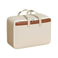 thumbnail image 2 of Bolsa de almacenamiento de viaje de mano | Tela no tejida engrosada | Antipolvo y a prueba de humedad | Ventana transparente | Asas reforzadas para mudanzas | Organizador extra grande para ropa, 2 of 6