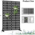 thumbnail image 2 of Metal Privacy Screen for Outdoor Freestanding Privacy Screens, 72" H x 44" W Decorative Fence Panels with Stand, Patio Metal Screens for Outside Outdoor Divider Deck Balcony Garden and Indoor, 2 of 7