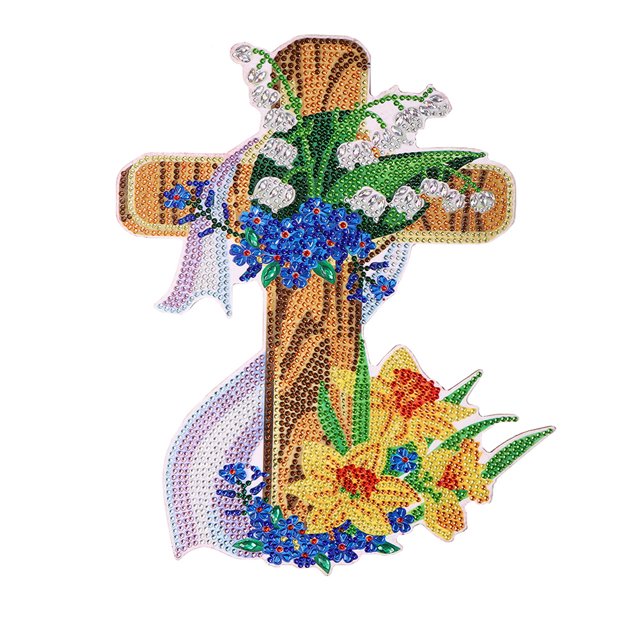 Cuadros Decorativos Etiqueta engomada de la pared de la pintura del diamante hecha a mano DIY 5D conejito de Pascua calcomanía mosaico arte artesanal Ehuebsd Nuevos Originales