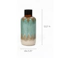 thumbnail image 6 of LuxenHome Three Earth Tones Ombre Tall Stoneware Vase 12.2" H x 5.31" W x 5.31" D, 6 of 6