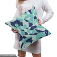 thumbnail image 5 of Ambesonne Geometric Fabric by the Yard Upholstery, Abstract Stripes Print, 3 Yards, Seafoam Dark Lavender, 5 of 5