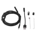 thumbnail image 2 of Adjustable LED Lights, 1.3MP USB Industrial Endoscope Camera, Ideal for Pipe Inspection, Automotive Maintenance, 6 LEDs, IP67 Waterproof, Semi Rigid, 7mm Probe, Micro USB Adapter, 2 of 7