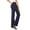 Navy, variant on Women's Stretchy Office Dress Pants with Pockets, Professional Work Trousers with 4-Way Stretch, Comfortable Business Attire for Formal Workplace and Professional Settings Black L