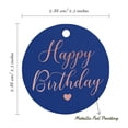 thumbnail image 6 of Inkdotpot Happy Birthday Bottle Tag Real Rose Gold Foil Favor Hang Tags Pack Of 50, 6 of 7