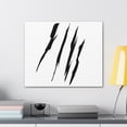 thumbnail image 4 of Effete Feline Claw Marks Scratch Canvas Stretched, 0.75", 4 of 4