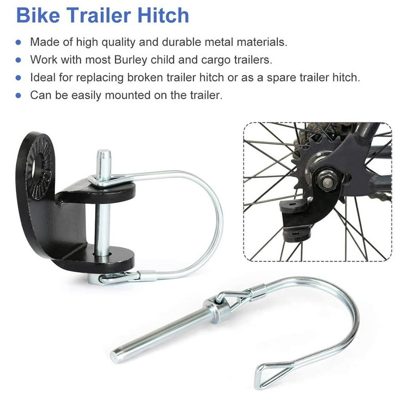 2pcs Universal Bike Trailer Hitch Connector Release Steel Linker