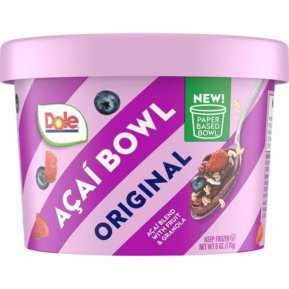 Dole Acai Original Frozen Smoothie Bowl, 6 oz