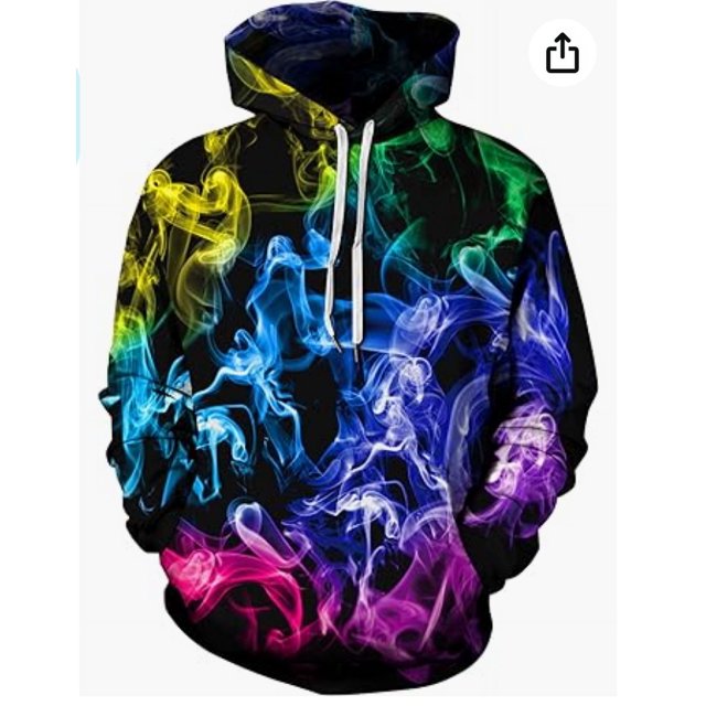 Men Women Unisex Digital Print Sweatshirts Hoodie Top Galaxy Pattern Pullover