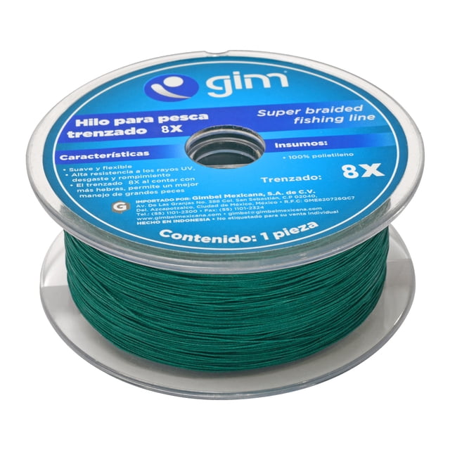 Hilo de Pesca Trenzado 40.4Kg Dia 0.4Mm 300M Gim Sports