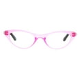 thumbnail image 2 of Womens Retro Design Narrow Cat Eye Plastic Reading Glasses Pink +1.0, 2 of 3