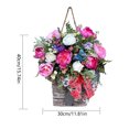 thumbnail image 2 of Regalos artificiales del día de madres de la guirnalda de la cesta colgante del lazo-nudo para la casa de campo del jardín Wdftyju Libre de BPA, 2 of 2