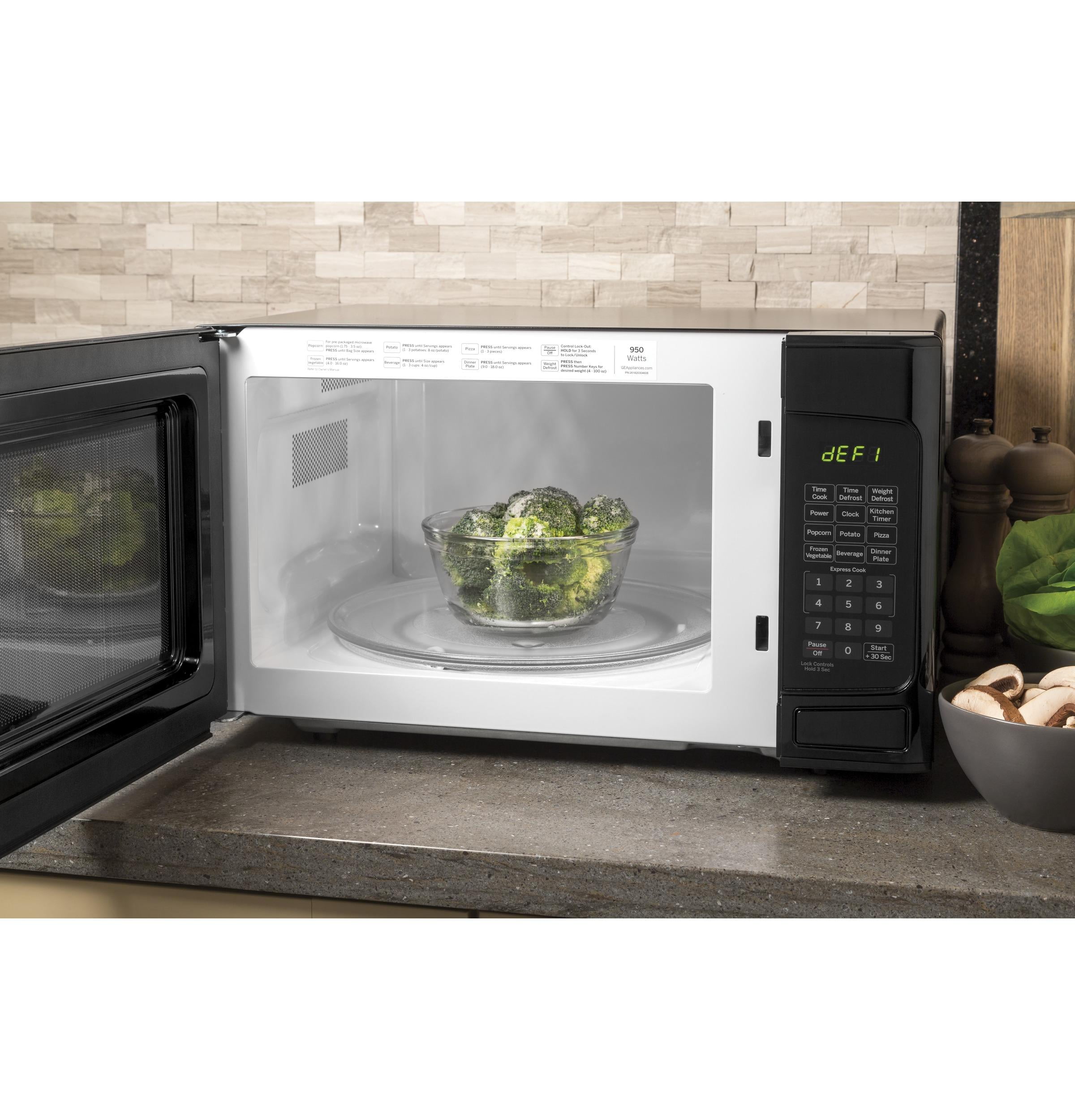 GE® 1.1 Cu. Ft. Capacity Countertop Microwave Oven (Stainless Steel)