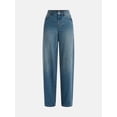 thumbnail image 5 of Madden NYC Women's The It Girl Ultra 90s Jeans with Rhinestone Bows, Sizes XXS-XXL, 5 of 6