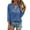 Blue, variant on WREESH Womens Fashion Slim T-Shirts V Neck Solid Color Pullover Button Henley Long Sleeve Tops Button Casual T-Shirt Top Shirt Blouse Pink