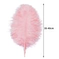 thumbnail image 3 of Plumas de avestruz rosa Ballinger, 12 unidades, 35 a 40 cm, tamaño grande, 3 of 8