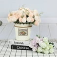 thumbnail image 3 of 1pcs Bouquet Wedding Hydrangea Silk Flower Ornaments Table Floral Decoration Silk Hydrangea Plastic-Flower Arrangement For Wedding Decoration Table Ornaments, Used For Home Office Party Decoration, 3 of 6
