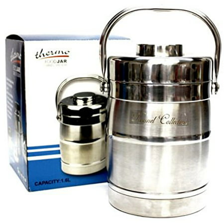 Stainless Steel Food Jug Flask Jar Wide Mouth Thermos 54.1 Fl Oz W/2-Bowls (Best Wide Mouth Thermos)