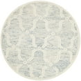 thumbnail image 2 of SAFAVIEH Cambridge Leland Geometric Wool Area Rug, Light Blue/Ivory, 6' x 6' Round, 2 of 7