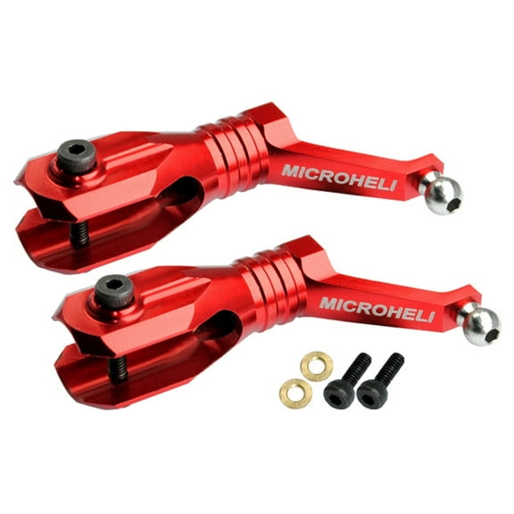 Microheli Aluminum Main Blade Grip w/ Thrust Bearing (RED) - BLADE 250 CFX / 230S / 230S V2 / Smart