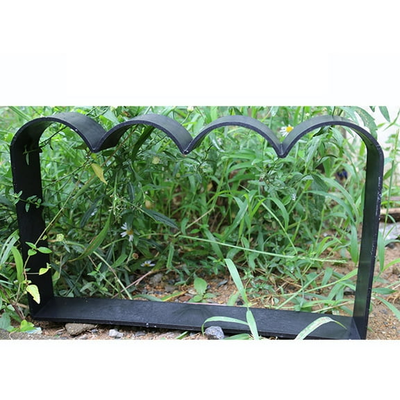 WHAMVOX  Cement Mould Concrete Molds for Decorative Garden Fence Black