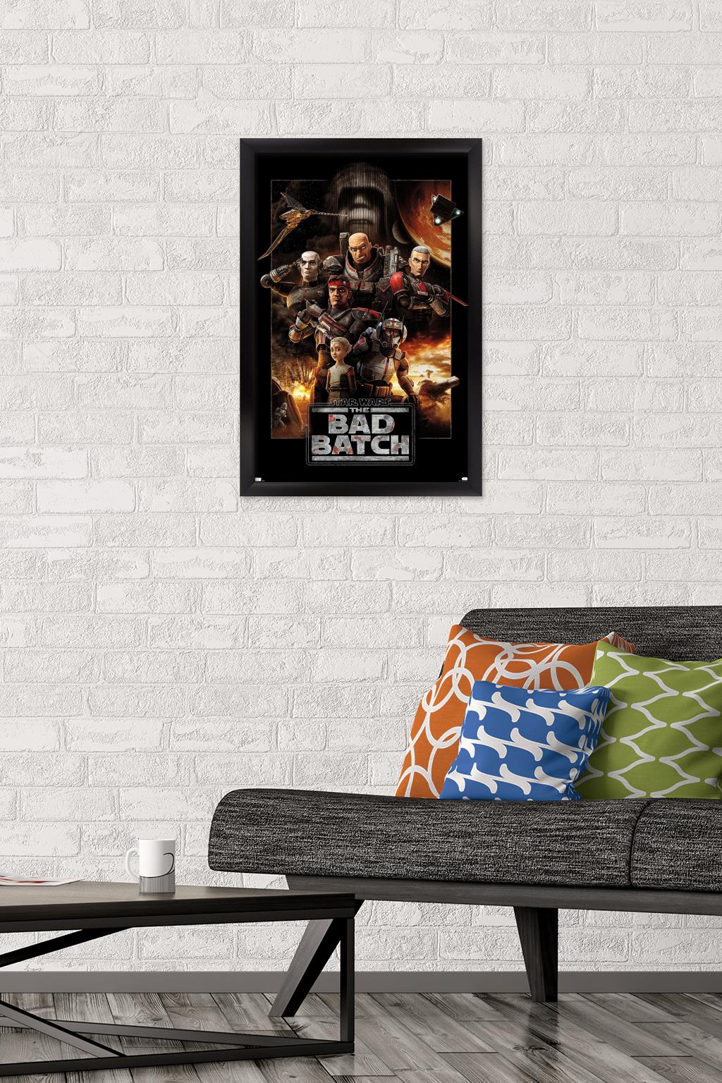 Star Wars: The Bad Batch - One Sheet Wall Poster, 14.725" x 22.375", Framed