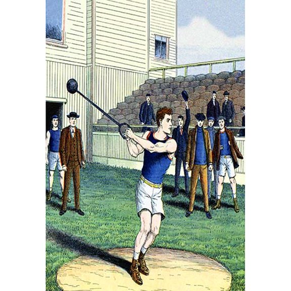 Hammer Throw Fine art canvas print (20" x 30")