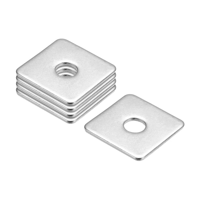 Unique Bargains Rondelle Carrée, Lot de 5 M8x30x30x2mm Rondelles Carrées en Acier Inoxydable 304